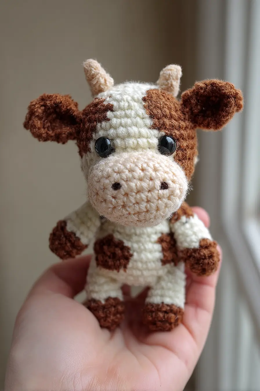 Amigurumi Cow Crochet Pattern — Mini Stuffed Toy, Materials & Safety Tips