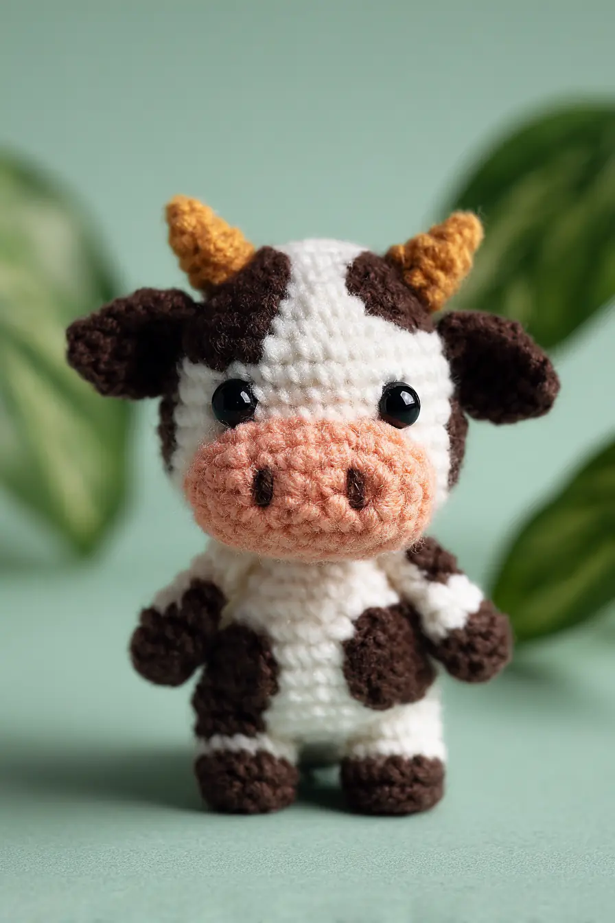 Amigurumi Cow Crochet Pattern — Soft Mini Plush Cow (Beginner Friendly)