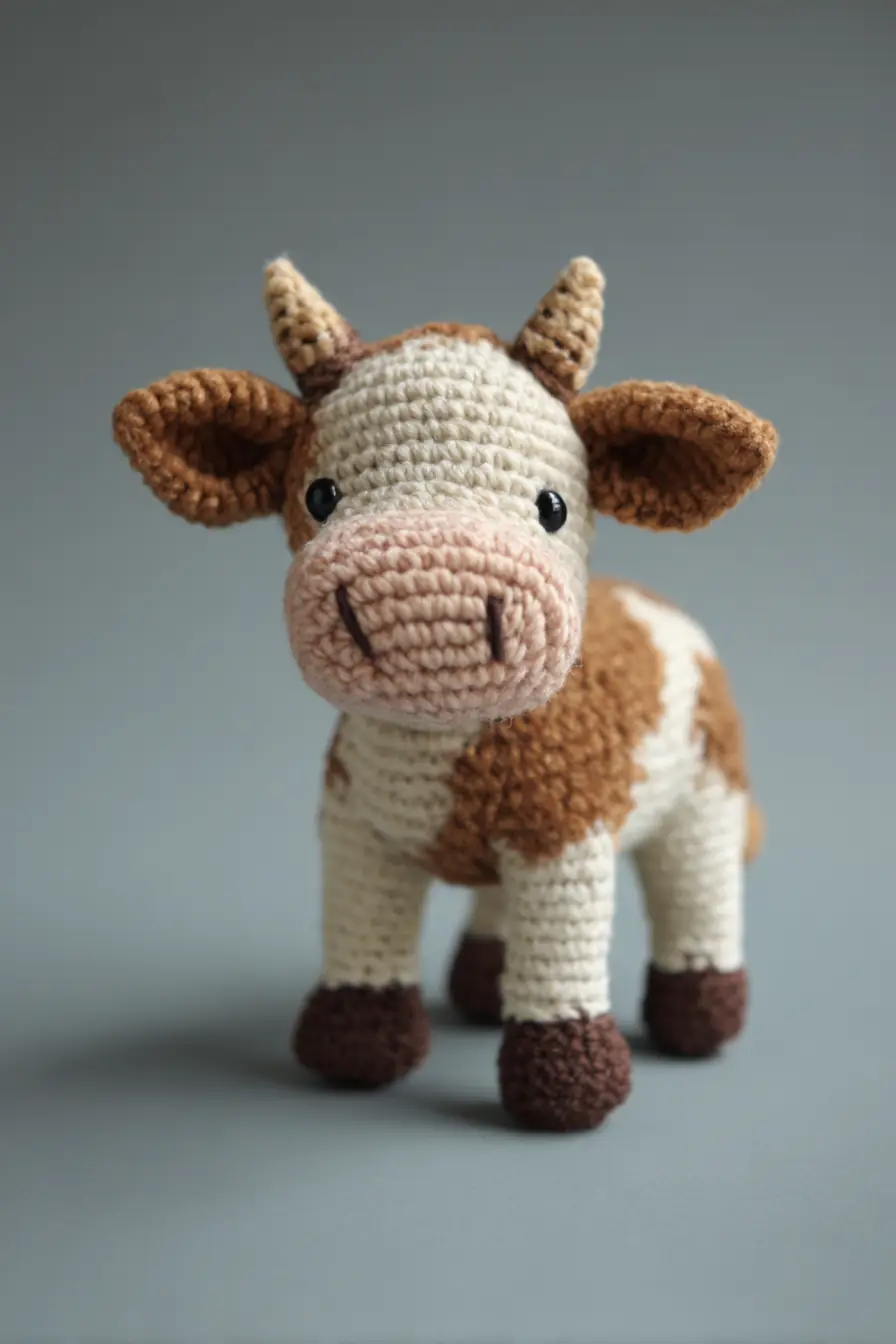 Amigurumi Cow Crochet Pattern — Cute Cow Plush with Safety Tips
