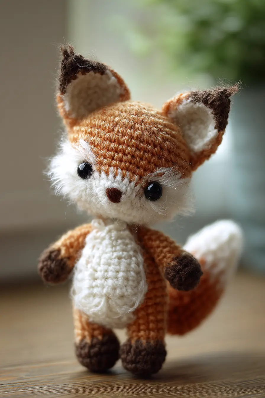 Amigurumi Fox Crochet Pattern — Tiny Fox Plush (Worsted/DK, 2.5–3.5mm Hook)