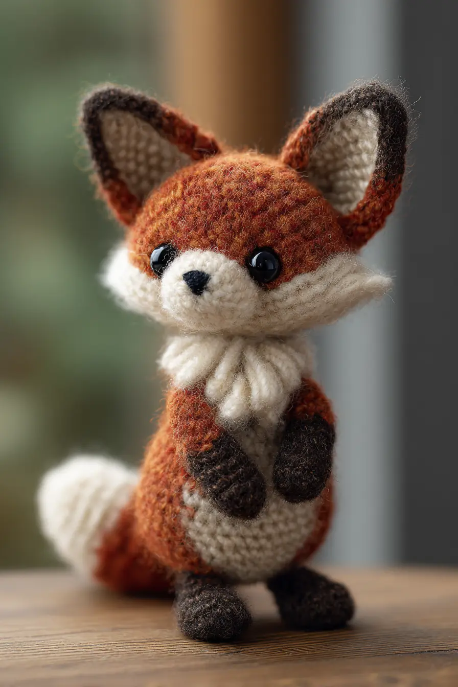 Amigurumi Fox Crochet Pattern — Small Fox Toy (Worsted Yarn, 4–6 in)