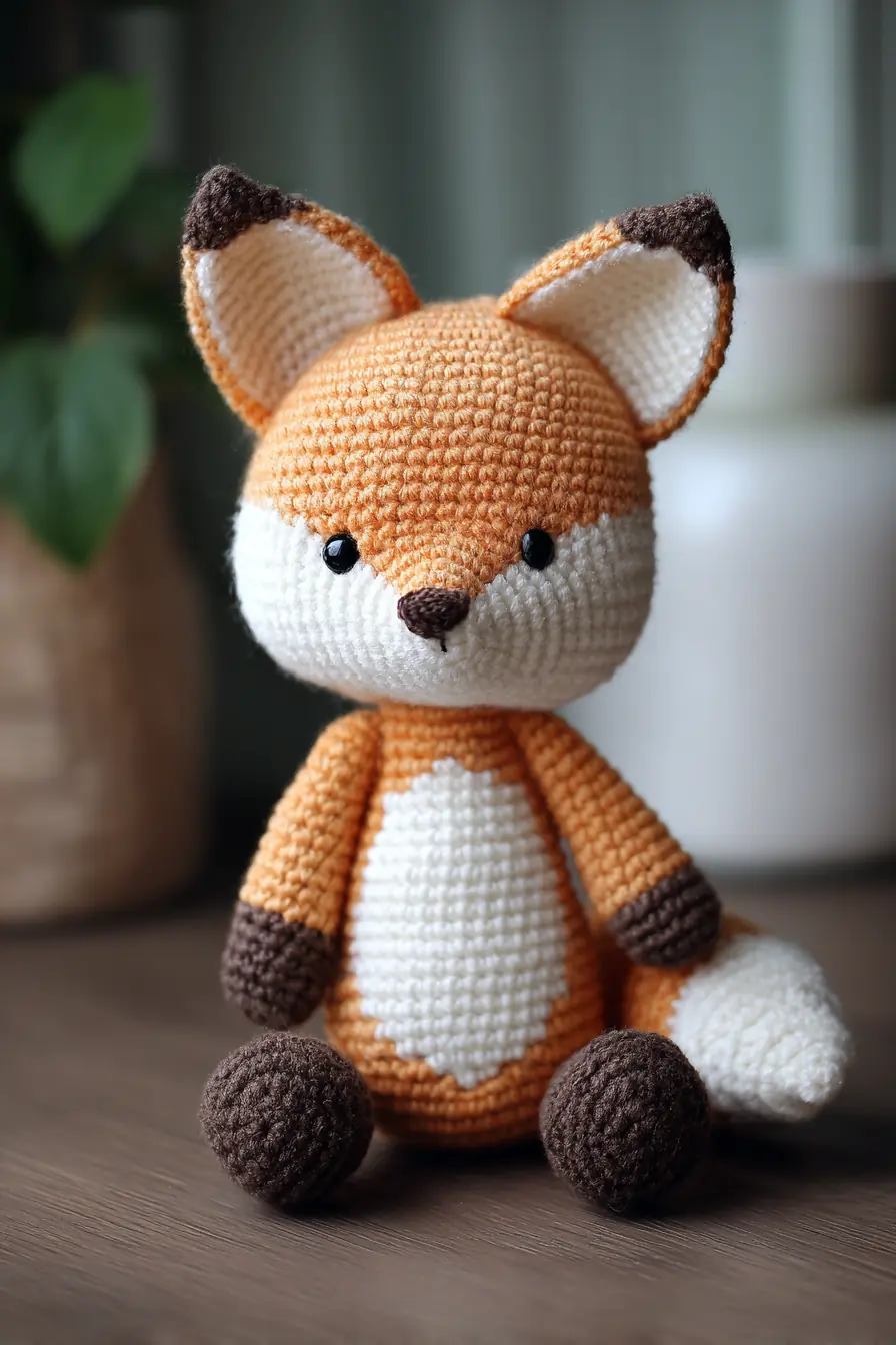 Amigurumi Fox Crochet Pattern — Soft Toy with Worsted Yarn (Beginner-Friendly)
