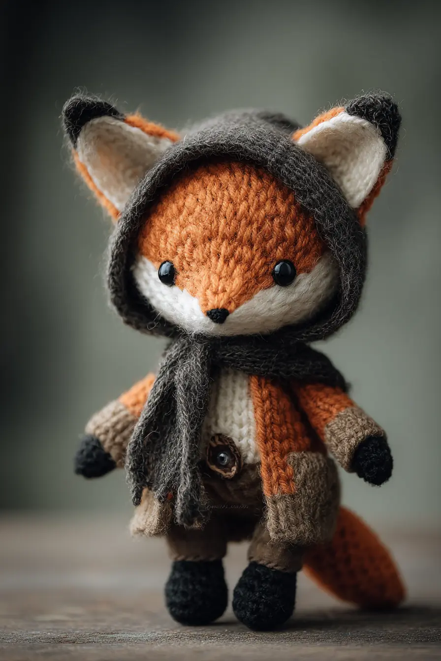 Amigurumi Fox with Hooded Coat — Crochet Pattern, Materials & Tips