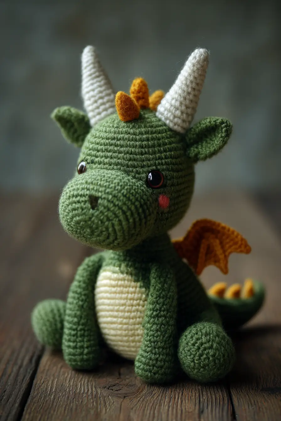 Amigurumi Dragon Crochet Pattern — Yarn, Stitches & Safety Tips