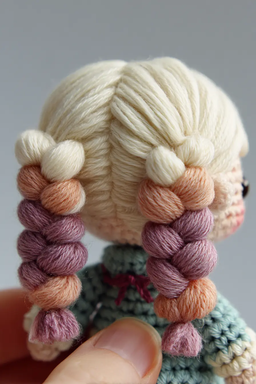 Amigurumi Braided Doll Hair: Yarn, Stitches, Size & Safety Tips