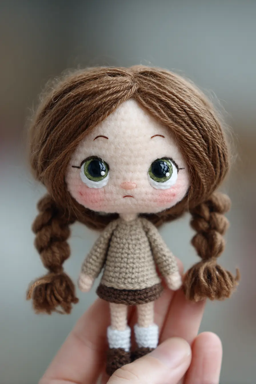 Amigurumi Braided Doll – Crochet Pattern, Materials & Safe Finishing Tips