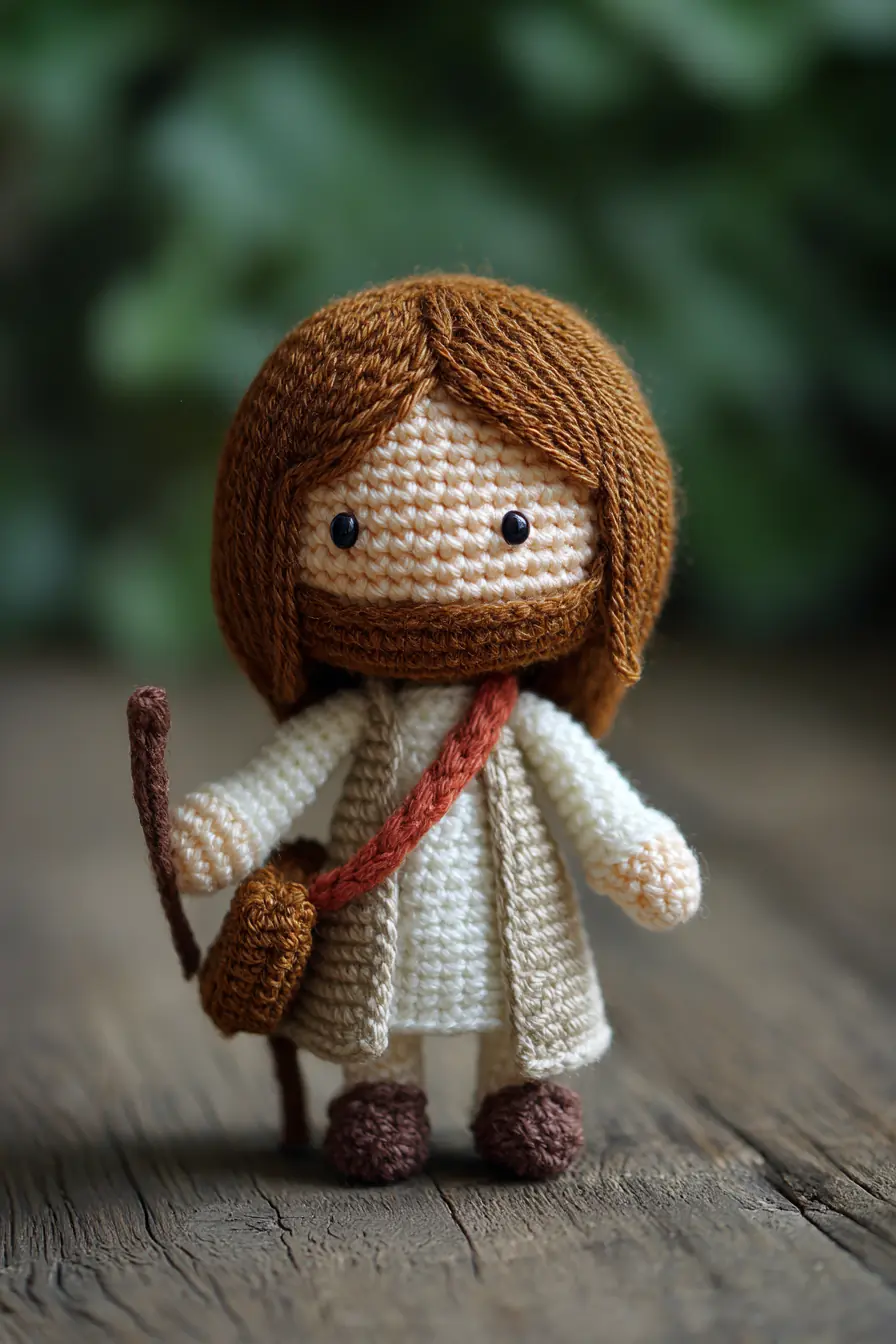 Amigurumi Travel Doll — Tiny Crochet Wanderer with Staff