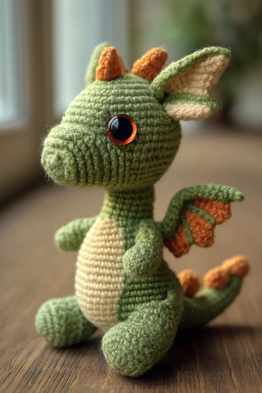 Amigurumi Green Dragon — Crochet Pattern, Materials & Safety Tips