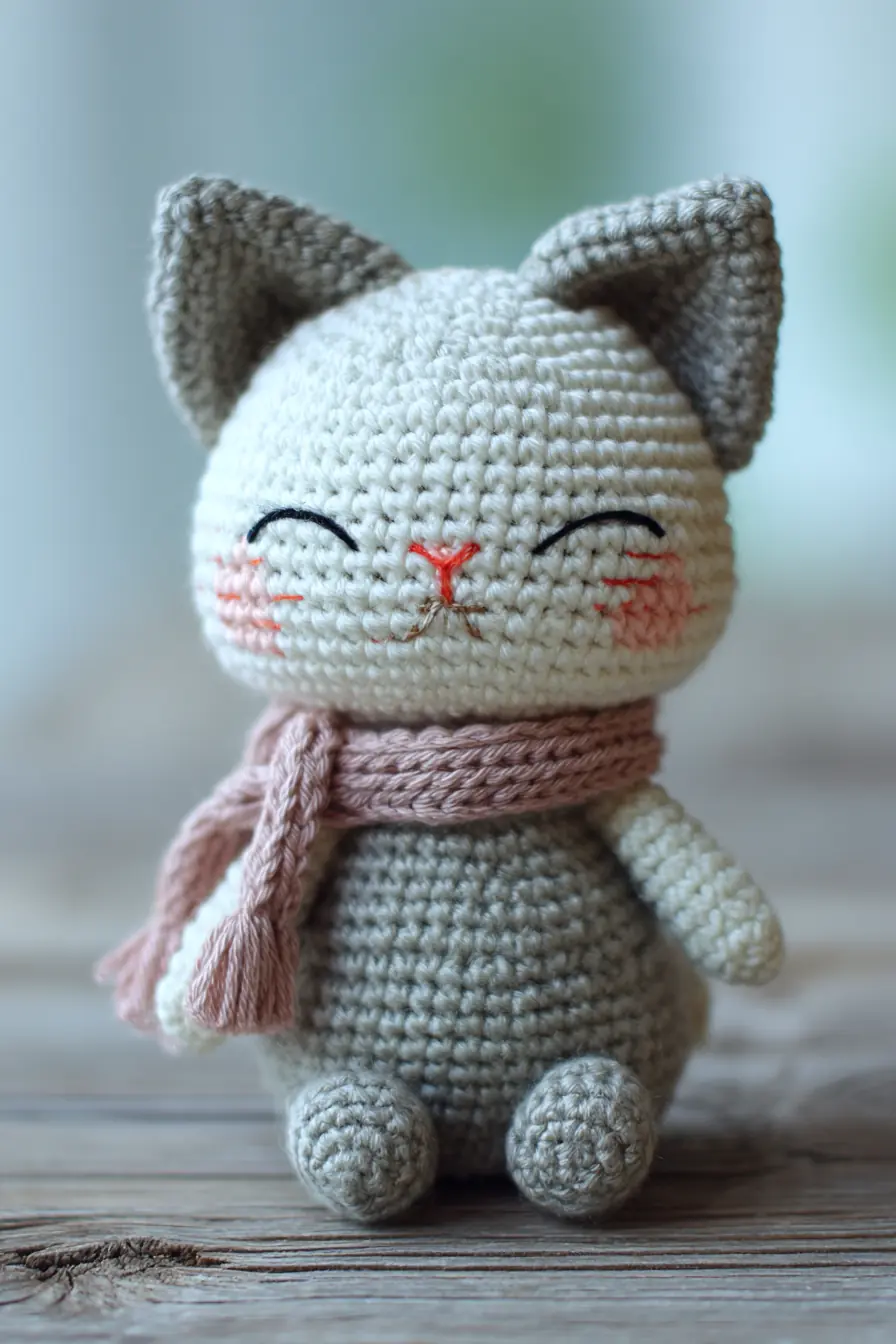 Amigurumi Crochet Cat Soft Toy — Materials, Stitches, Size & Safety Tips