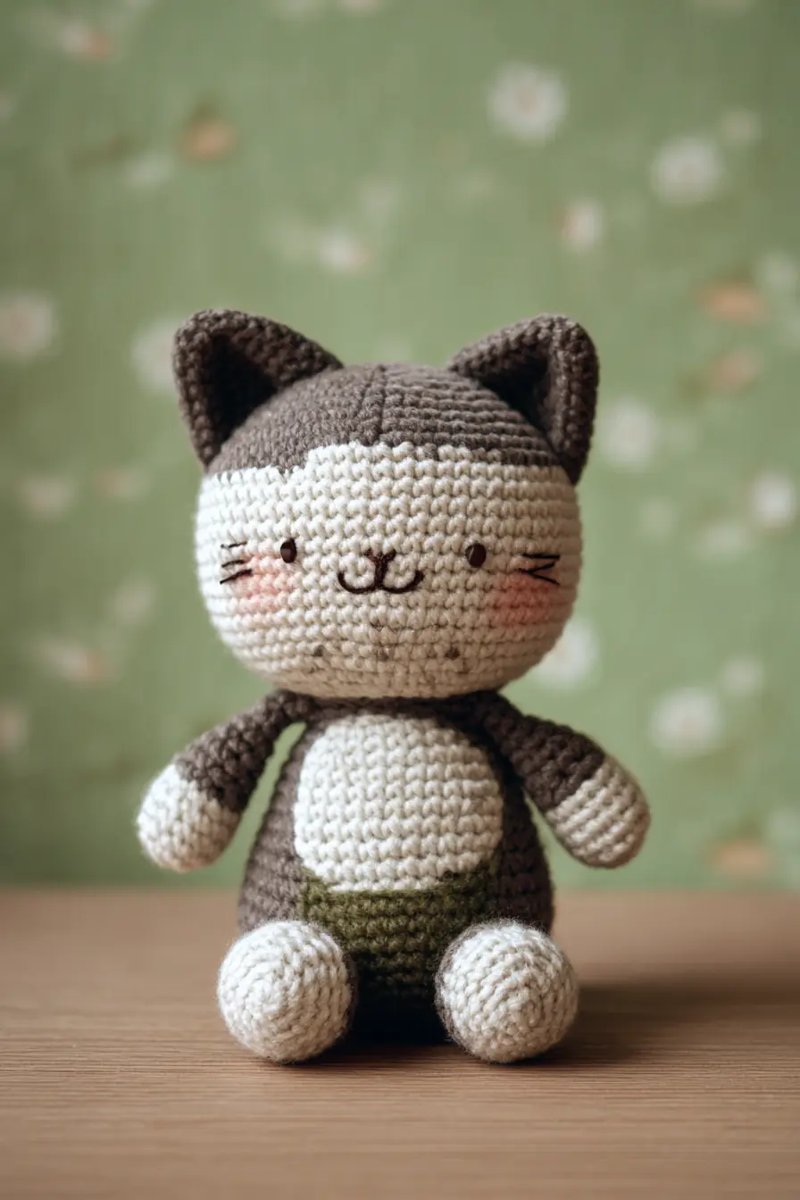 Amigurumi Crochet Cat Toy — Cute Cat Pattern (DK yarn, 3.5–4.0 mm hook)