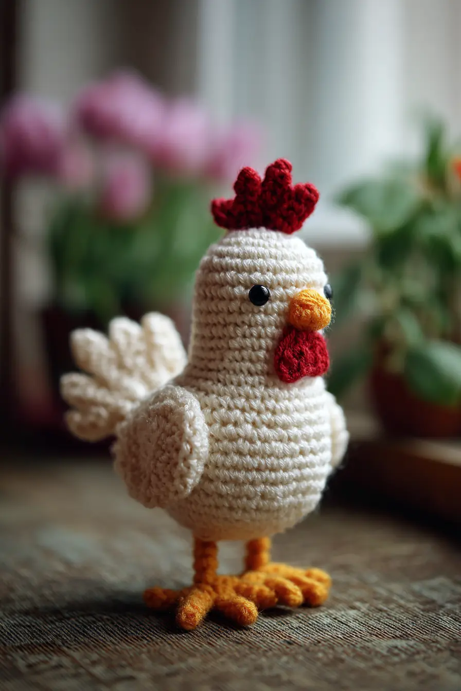 Amigurumi Crochet Chicken — Small Rooster Toy Pattern (DIY)