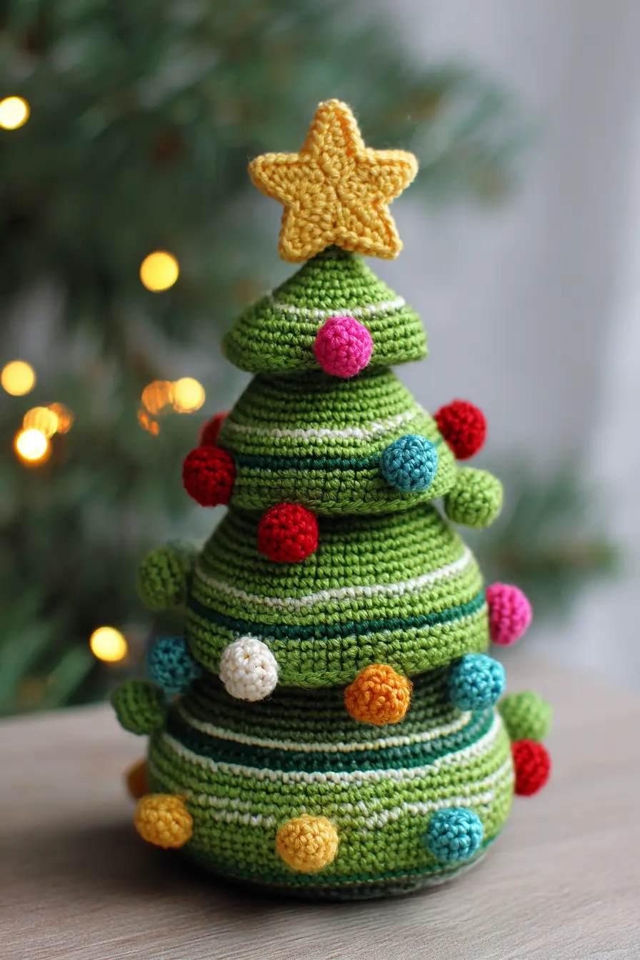 Amigurumi Crochet Christmas Tree with Star Topper — Materials, Stitches & Tips