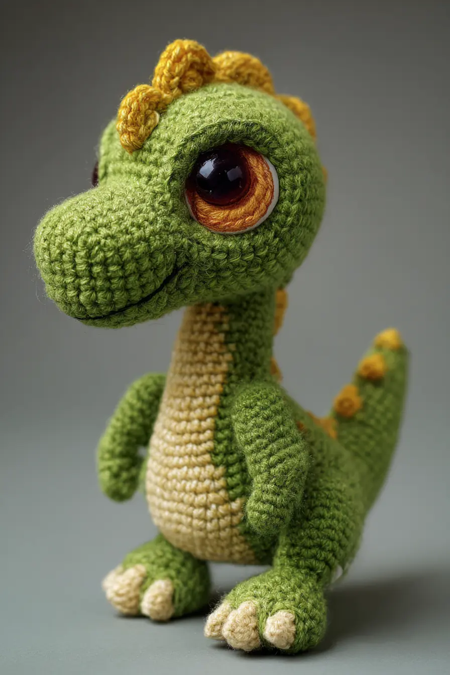 Amigurumi Crochet Dinosaur — Materials, Stitches, Size & Safety Tips
