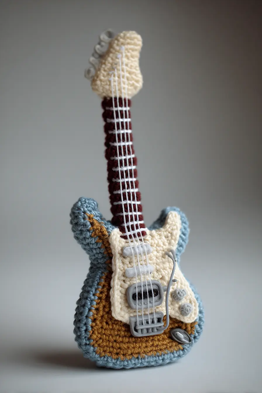 Amigurumi Crochet Electric Guitar — Mini Plush Pattern & Construction Tips