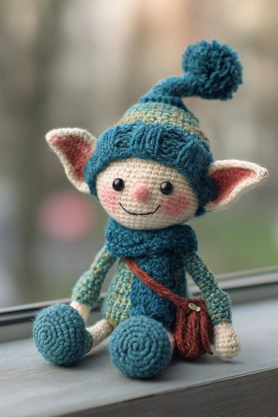 Amigurumi Crochet Elf with Pom-Pom Hat and Scarf — Materials & Quick Tips