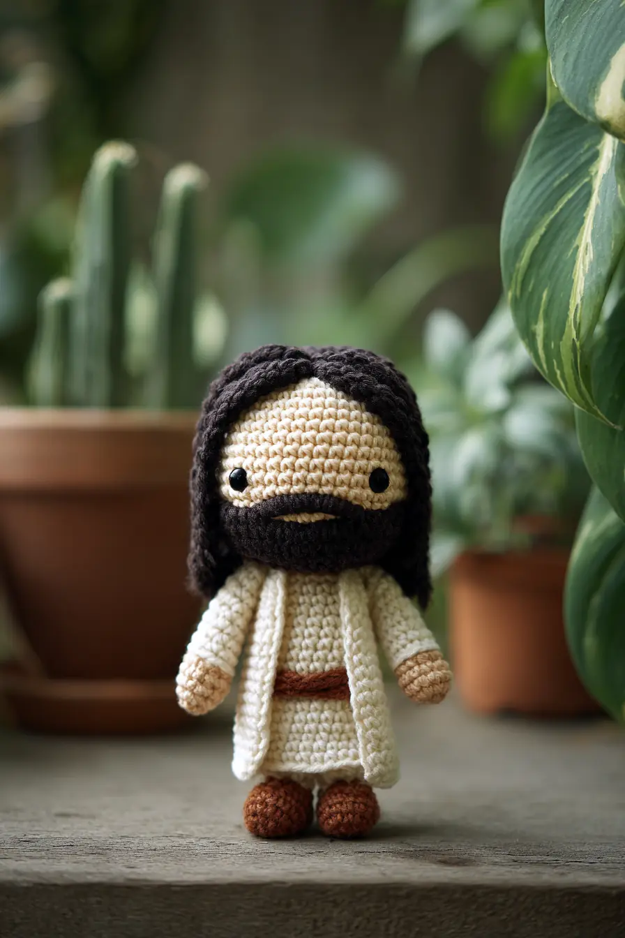 Amigurumi Crochet Doll (Bearded, Robe) — Materials, Size & Safety Tips