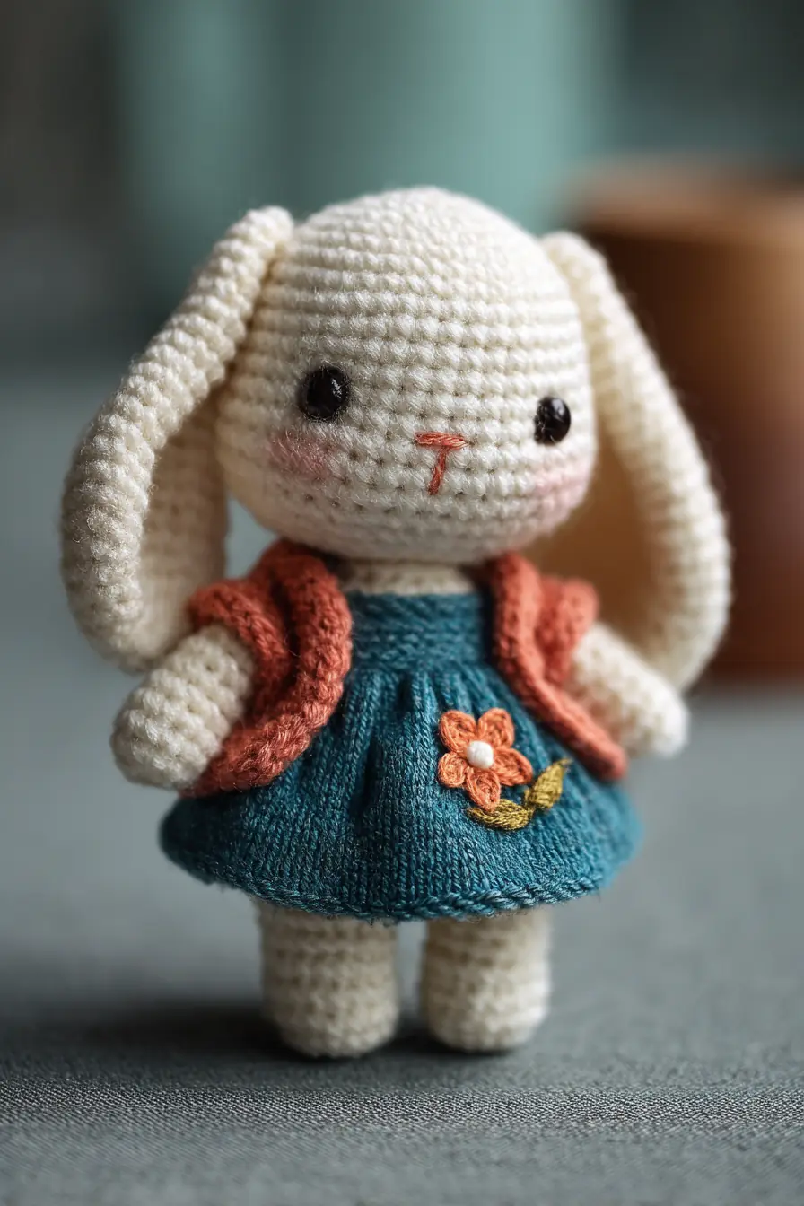 Amigurumi Crochet Bunny with Dress — Materials, Stitches & Tips