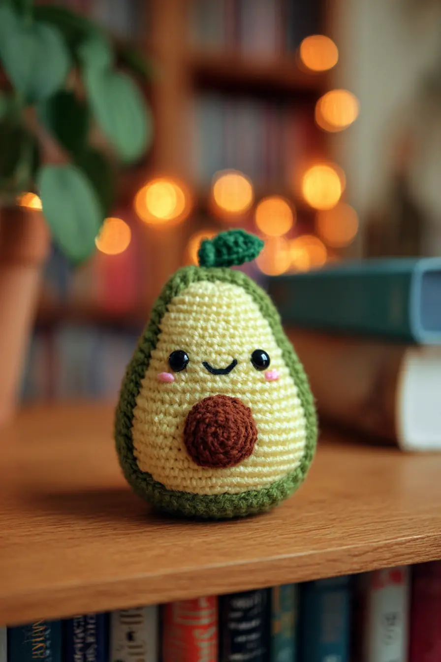 Amigurumi Crochet Avocado Pattern — Cute Plush Toy (Beginner-Friendly)