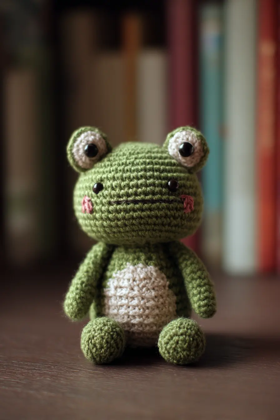 Amigurumi Frog Crochet Pattern: Cute Small Plush Frog (5–7 in)