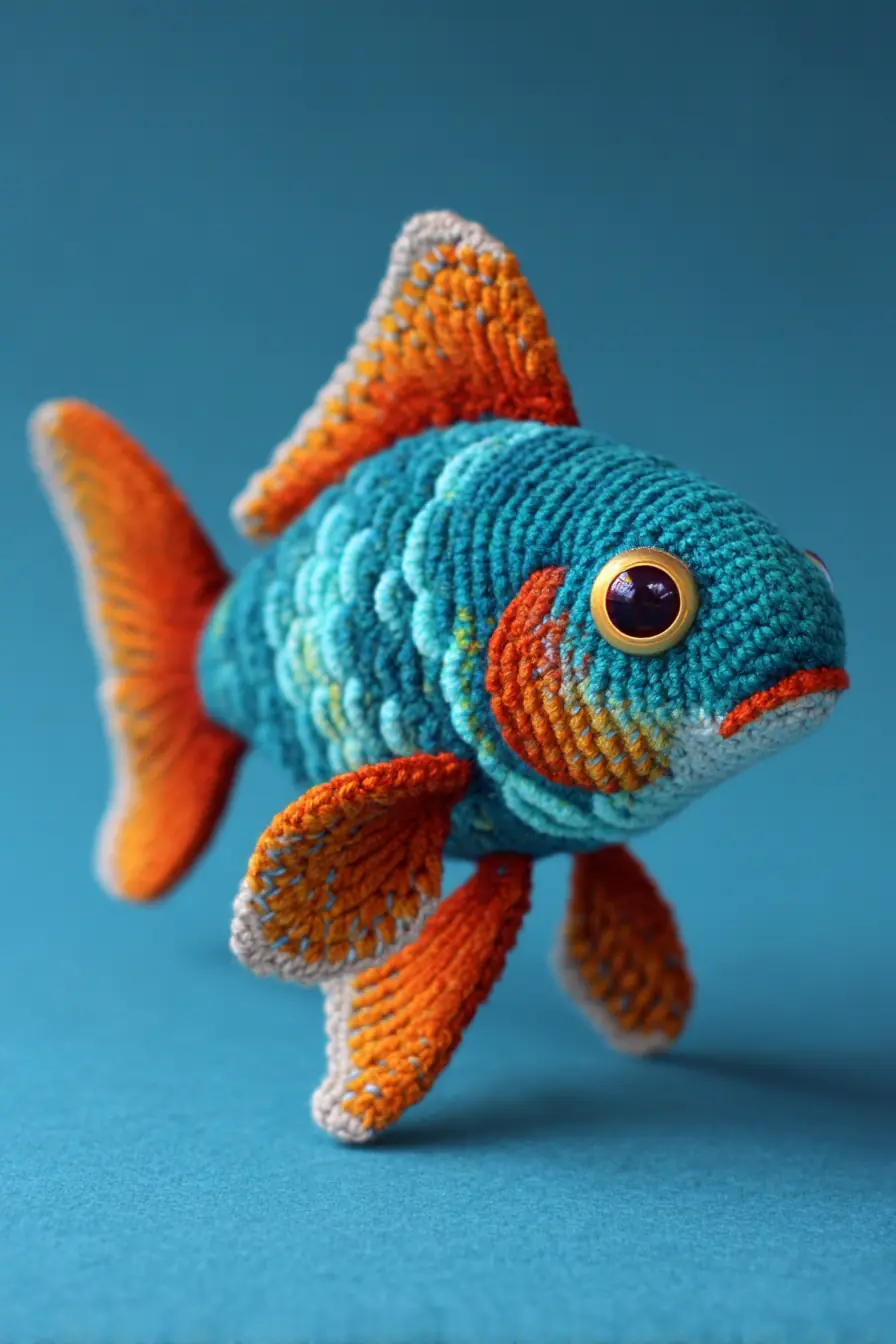 Amigurumi Tropical Fish Crochet Pattern — Cotton Yarn & Scalloped Scales
