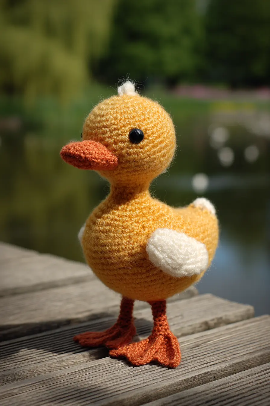 Amigurumi Duck Crochet Pattern — Small Plush Duck (approx. 12 cm / 4.7 in)
