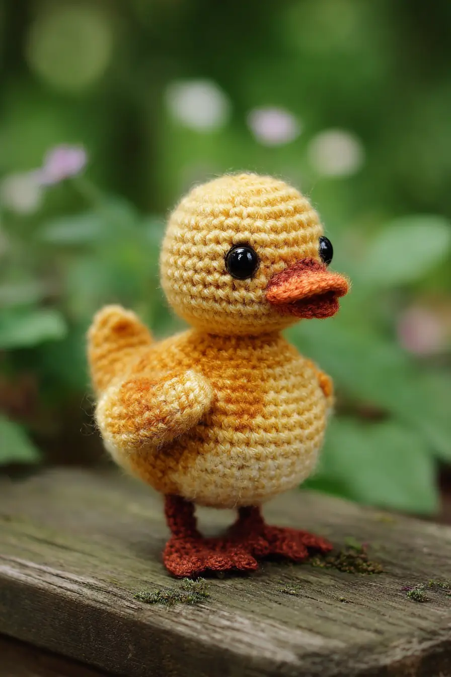 Amigurumi Duck Crochet Pattern — Small Duck Toy (SC, MR, Inc/Dec)