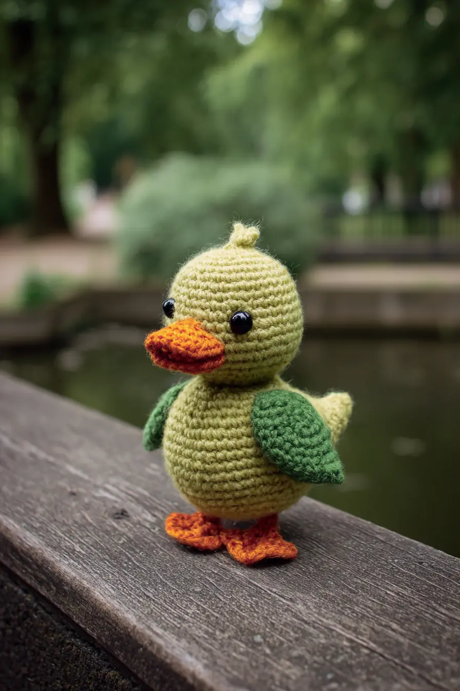 Amigurumi Duck Crochet Pattern — Soft Toy with Wings, Beak & Feet