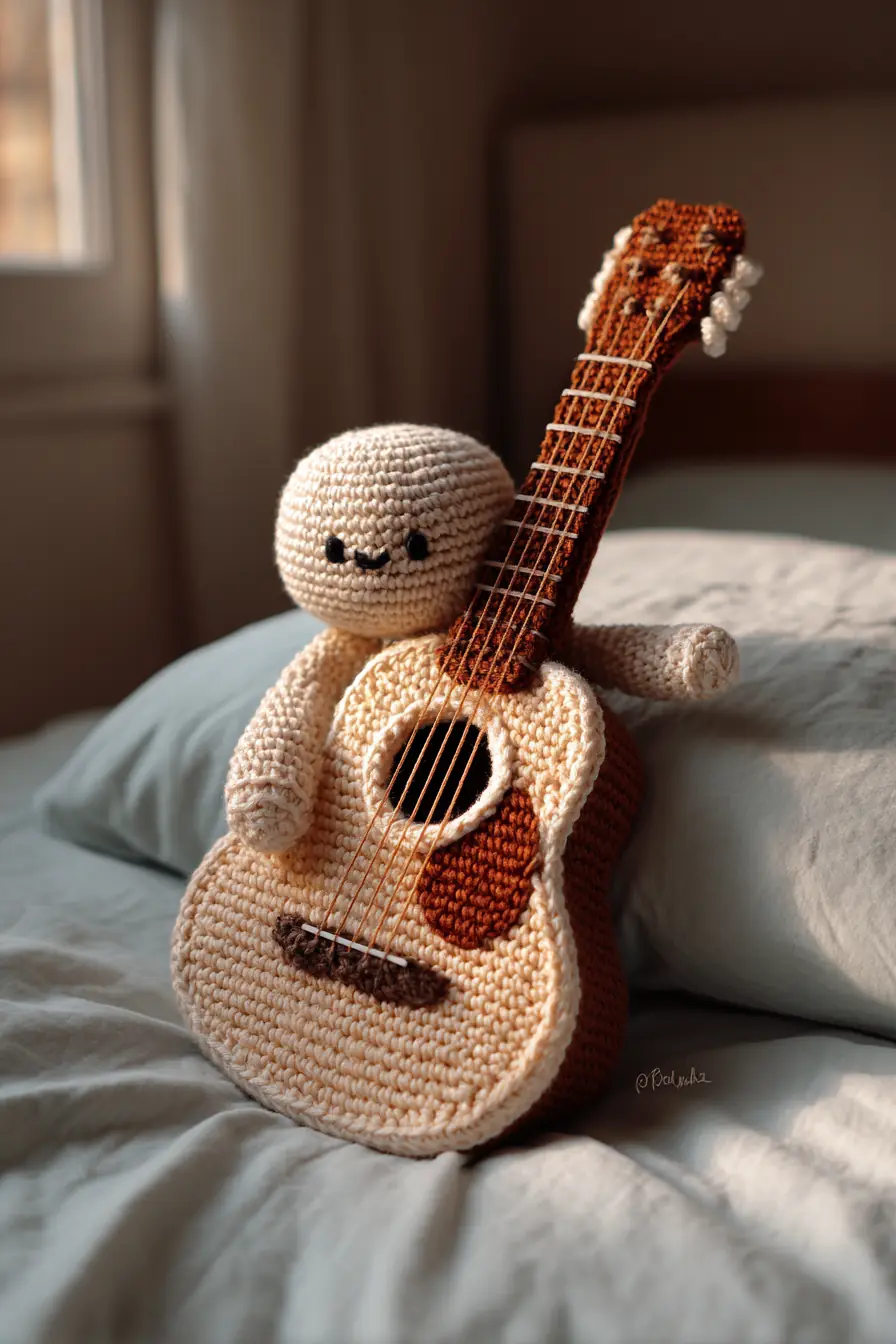Amigurumi Guitar Buddy — Crochet Pattern, Materials & Safety Tips
