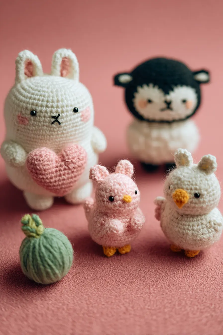 Amigurumi Bunny, Chick & Lamb Trio Crochet Pattern — Soft Toy Tutorial