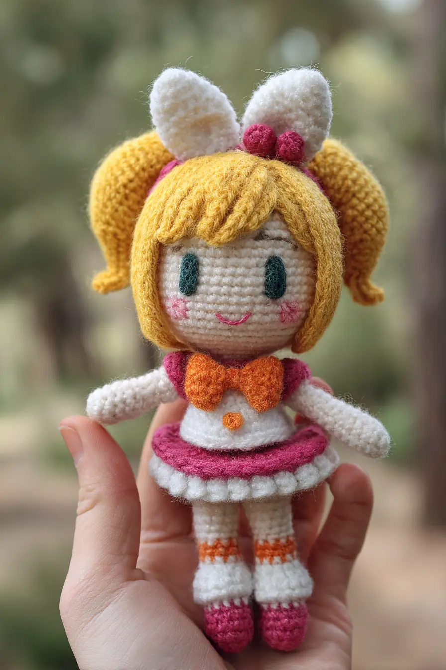 Amigurumi Bunny Girl Doll — Yarn, Stitches, Size & Safety Tips
