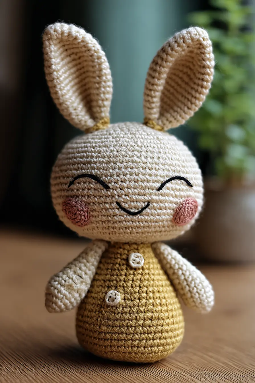 Amigurumi Bunny Doll — Cotton Yarn, Single Crochet Pattern & Safety Tips