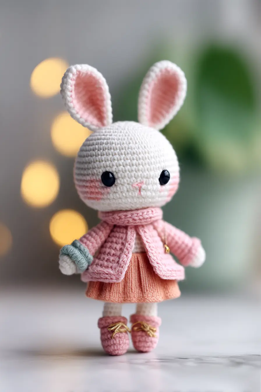 Amigurumi Bunny Doll — Crochet Pattern for Dressed Bunny with Jacket