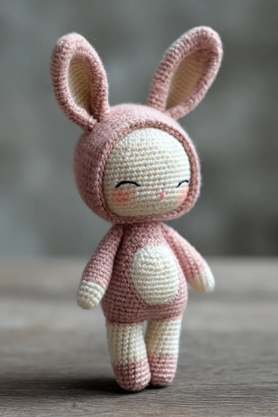 Amigurumi Bunny Doll Crochet Pattern — Soft Toy with Baby-Safe Options