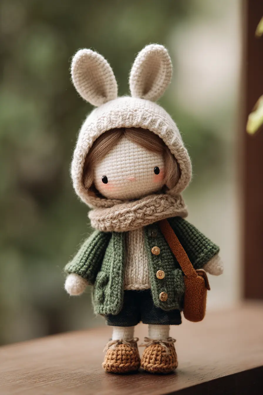 Amigurumi Bunny-Hood Doll Crochet Pattern — Materials, Stitches & Tips