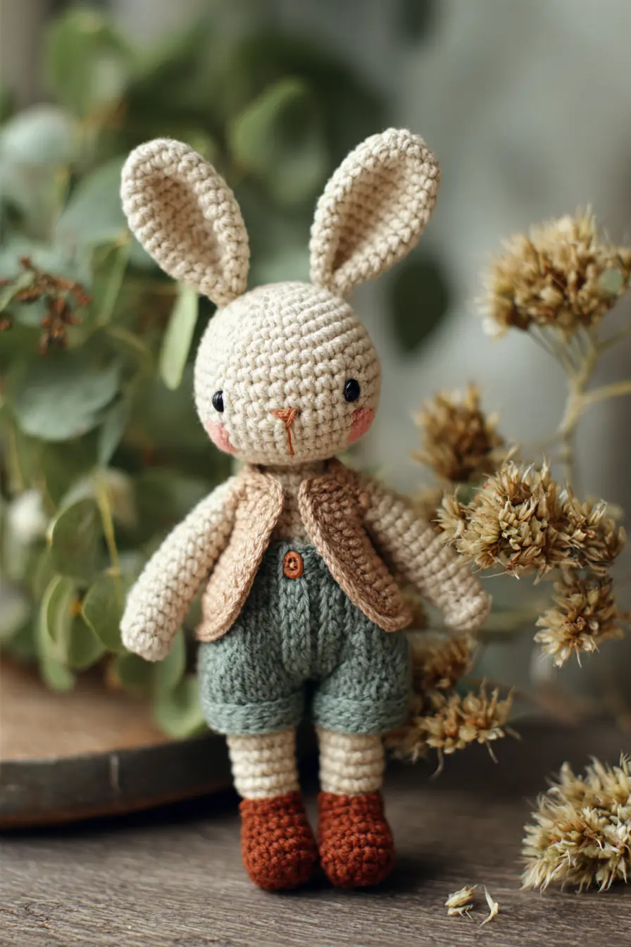 Amigurumi Bunny Crochet Pattern — Soft Cotton Bunny Doll