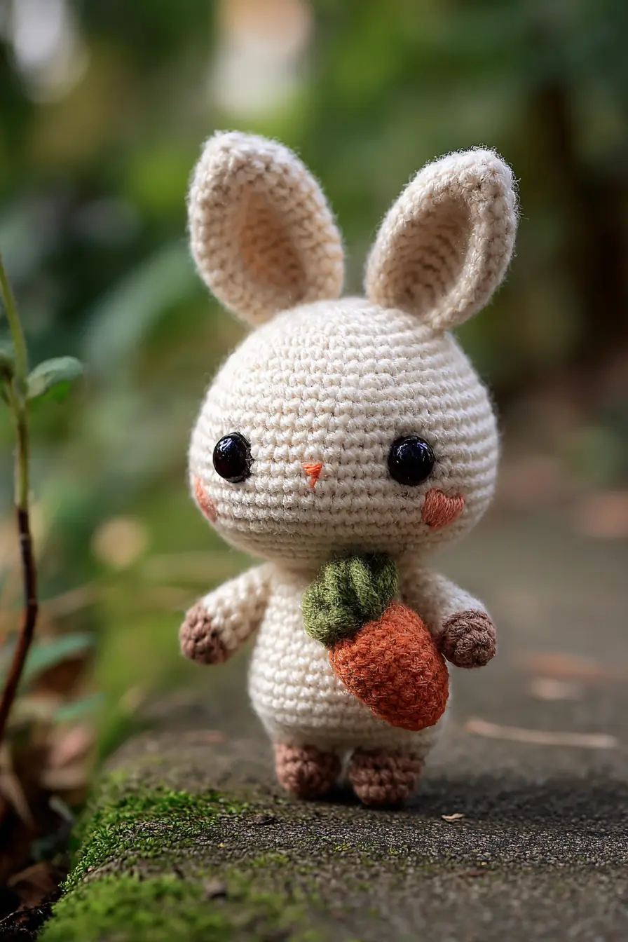 Amigurumi Bunny with Carrot — DK Yarn Crochet Pattern & Safety Tips