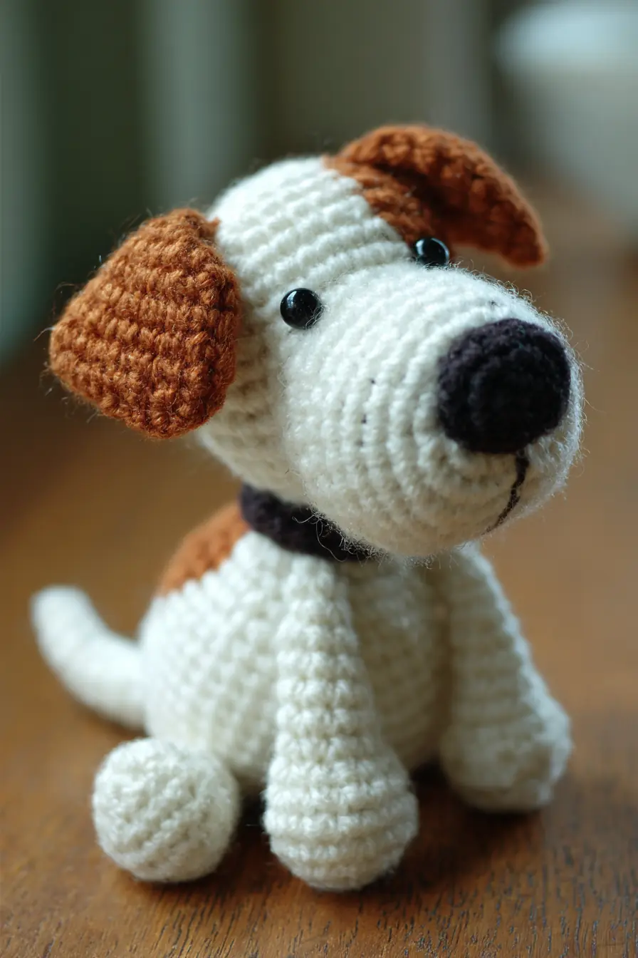 Amigurumi Puppy Crochet Pattern — Small Worsted Yarn Dog (Single Crochet)