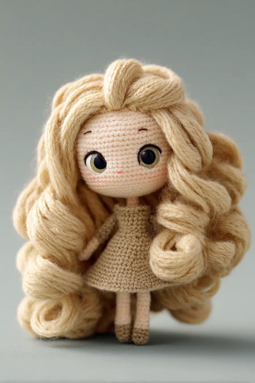 Amigurumi Curly-Haired Doll: Materials, Stitches & Safety Tips