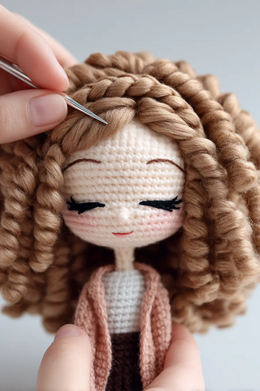 Amigurumi Curly-Haired Doll — Crochet Pattern, Materials & Tips