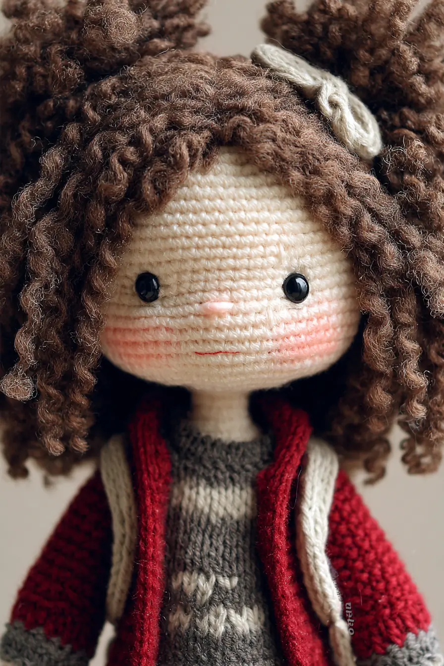 Amigurumi Curly-Haired Doll Crochet Pattern — Materials, Stitches & Tips