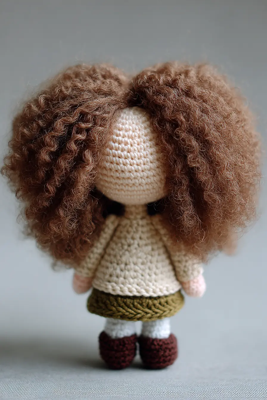 Amigurumi Curly-Haired Doll — Crochet Pattern & Tips for Small Toy
