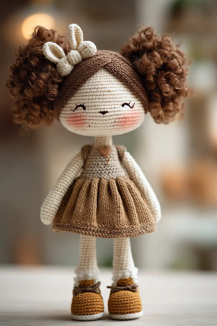 Amigurumi Curly‑Haired Doll — Crochet Pattern, Materials & Safety Tips