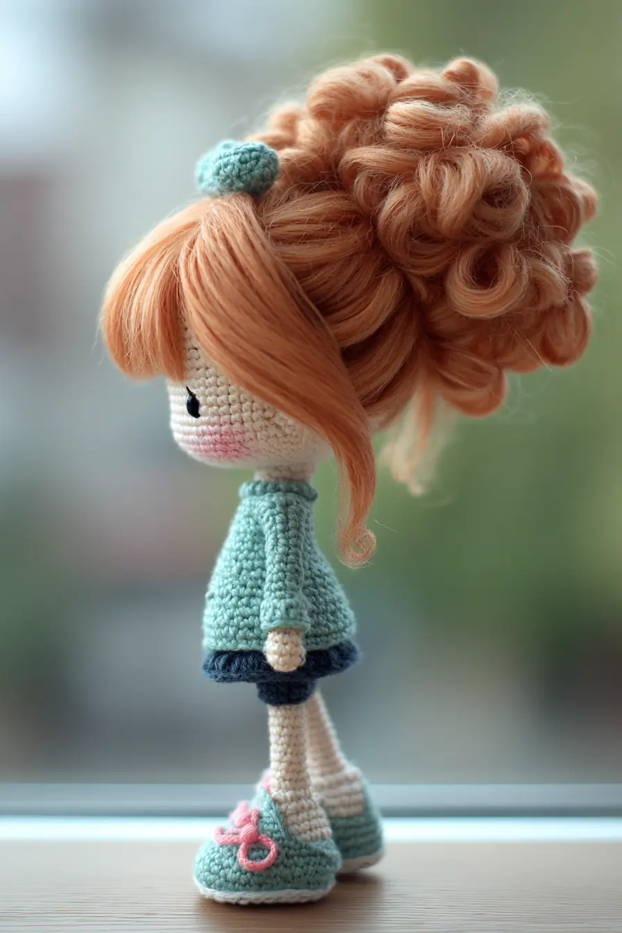 Amigurumi Curly‑Bun Doll Crochet Pattern — Materials, Stitches & Safety Tips