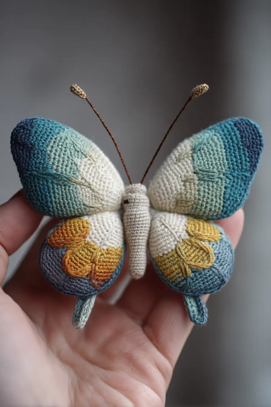 Amigurumi Butterfly Crochet — Gradient Cotton, Small Size & Safety Tips