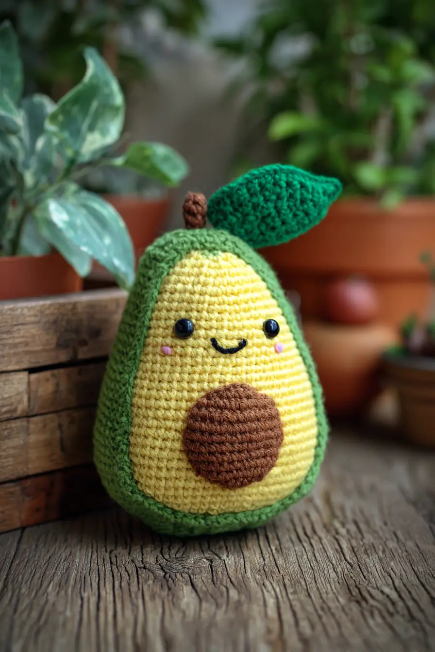 Amigurumi Avocado Plush — Crochet Pattern, Materials & Safety Tips