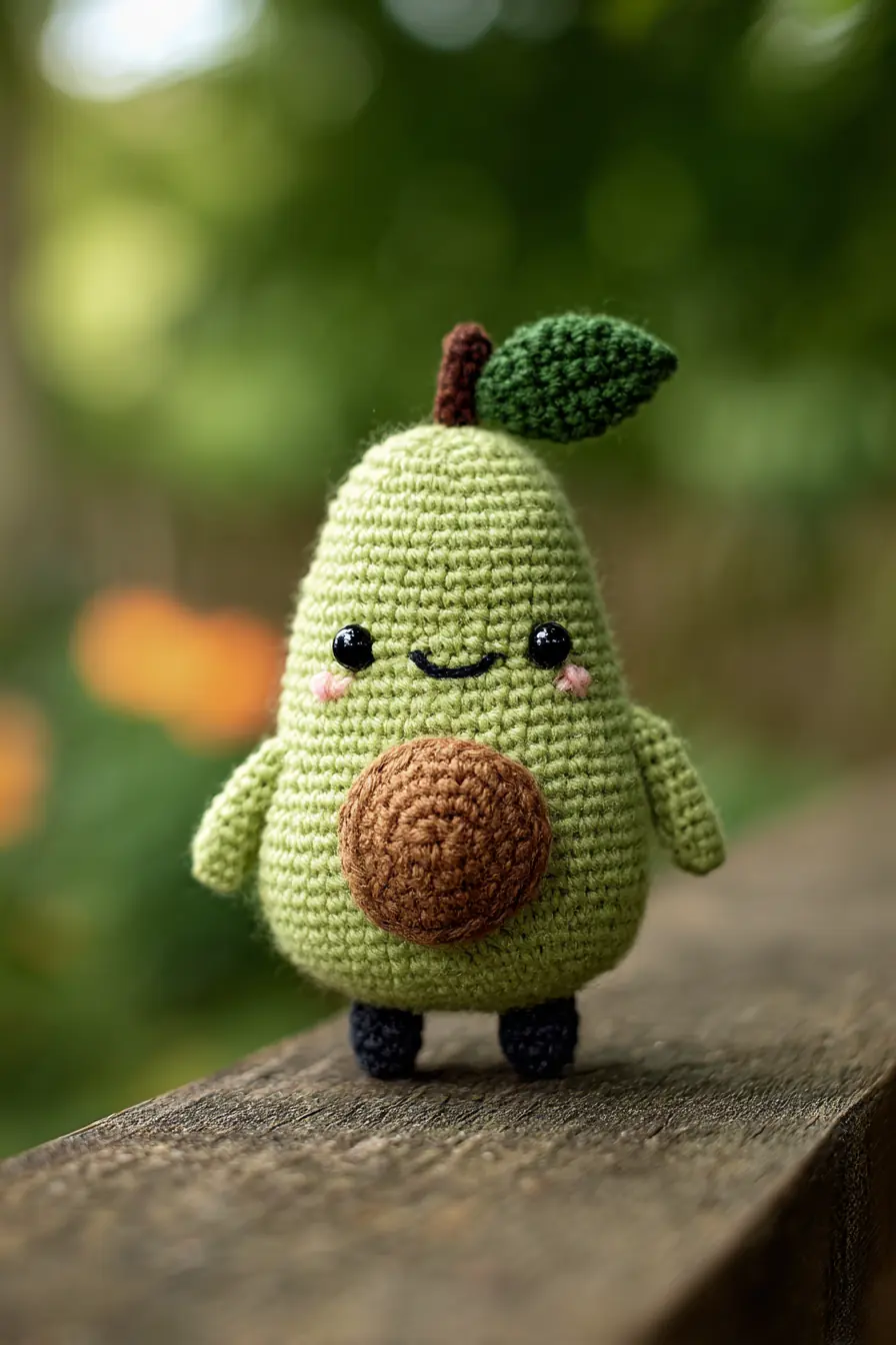 Amigurumi Avocado Crochet Pattern — Cute Plush Tutorial & Materials