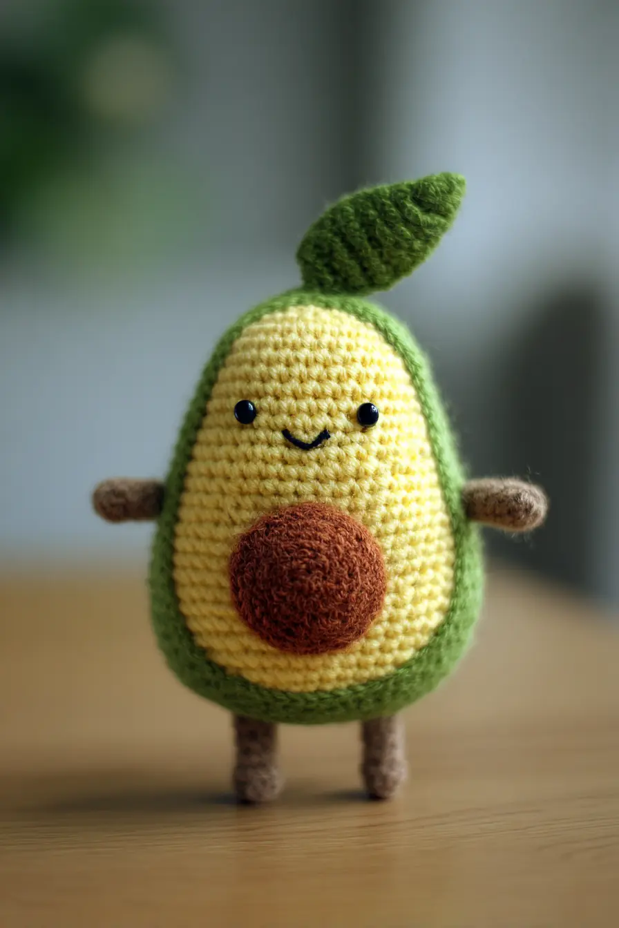 Amigurumi Avocado Crochet Pattern — Cute Plush Avocado Toy