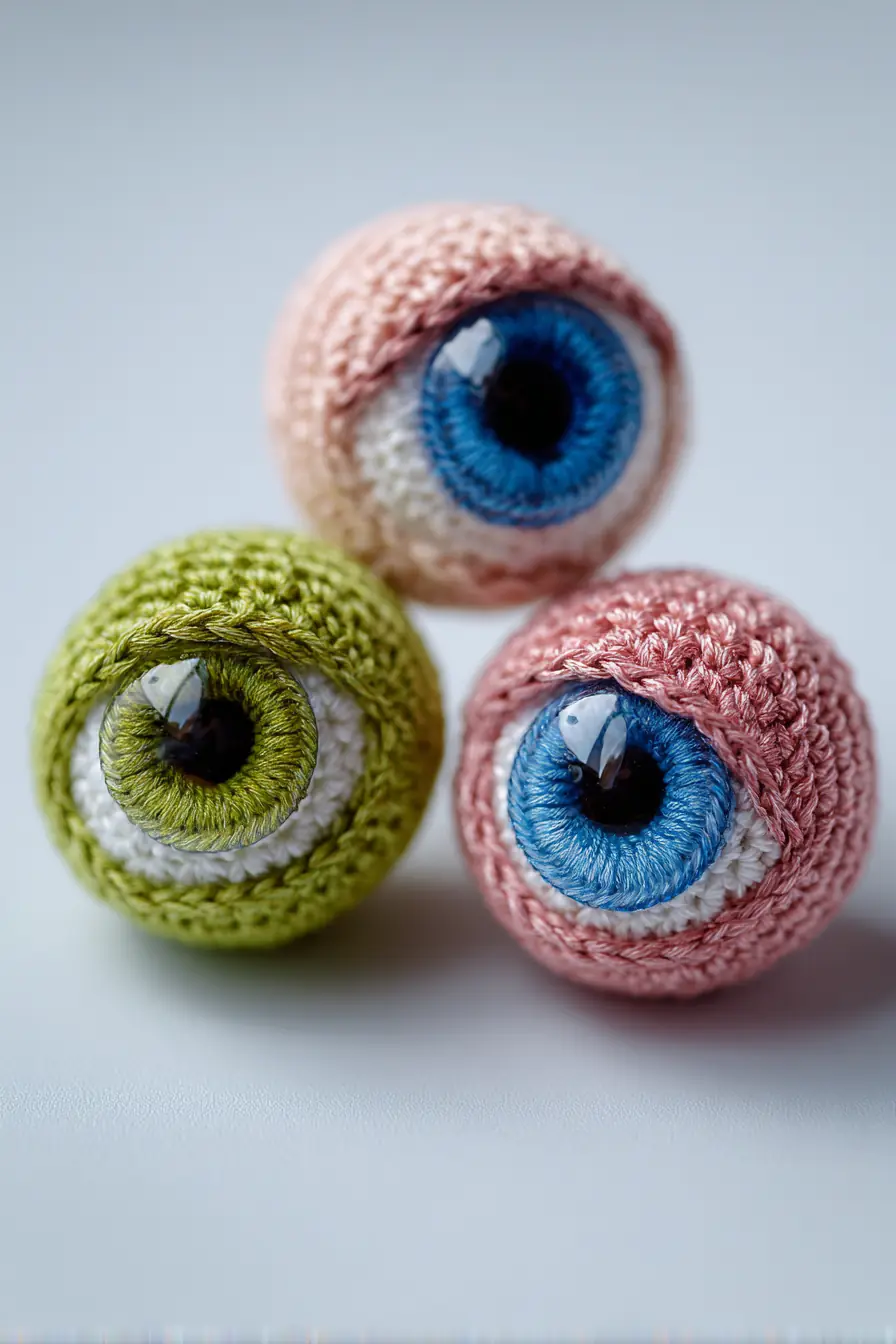 Amigurumi Eyeballs — Cotton Yarn, Safety Eyes & Simple Crochet Sphere