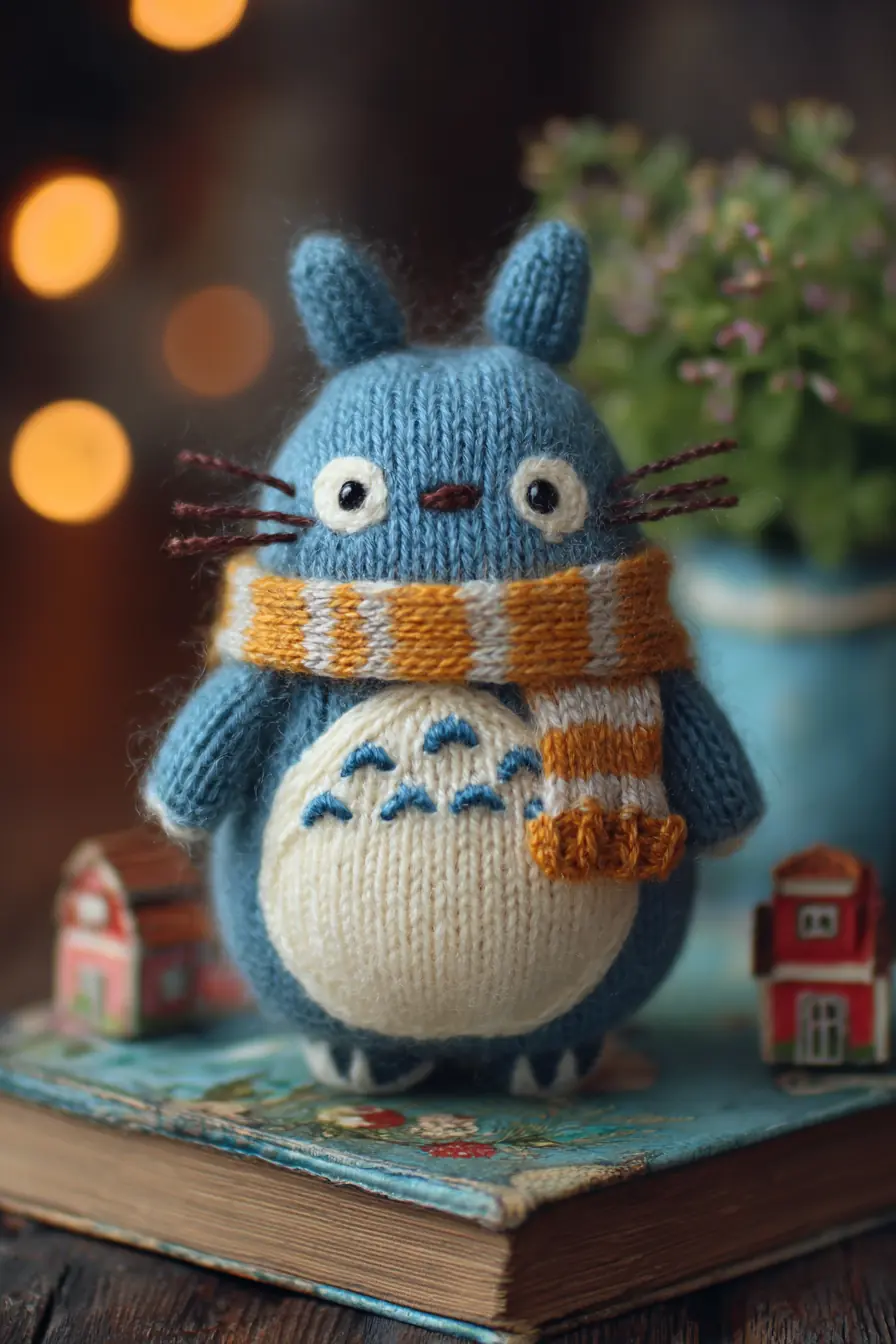 Knit Totoro-Style Amigurumi Plush — Materials, Stitches & Safety