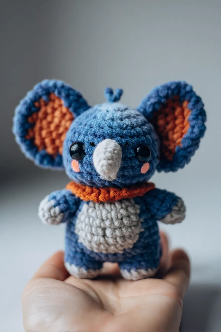 Pocket-Sized Crochet Elephant Amigurumi — Soft Plush Toy Pattern